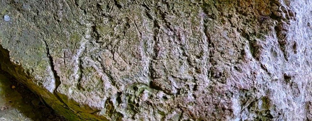 Inscripție în Peștera Sfântului Ioan casian Obiective turistice din Dobrogea