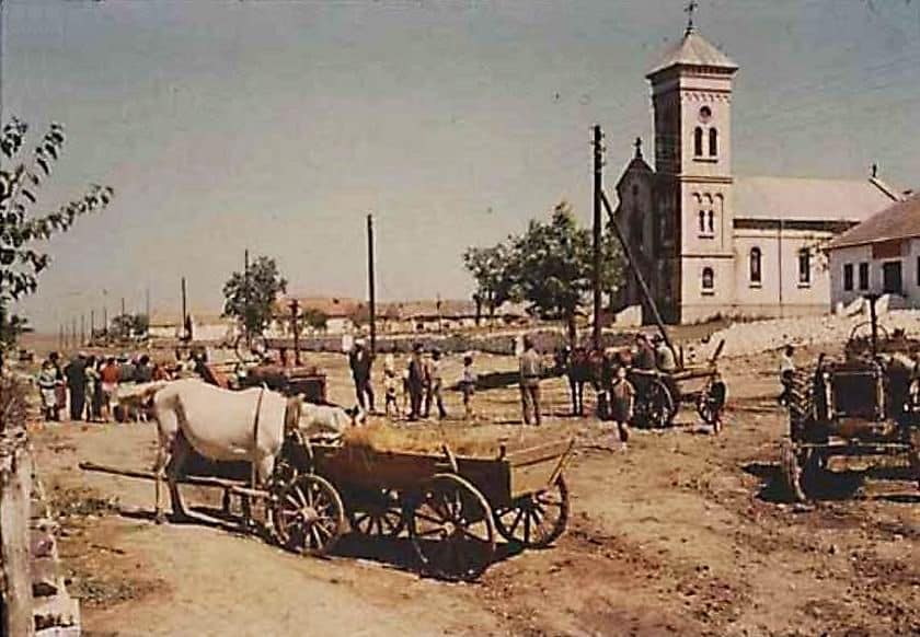 Biserica din Culelia în 1955