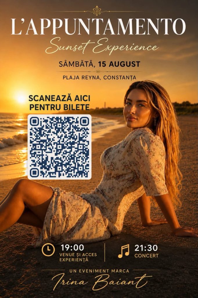 L’Appuntamento Sunset Experience, conceptul sopranei Irina Baianț